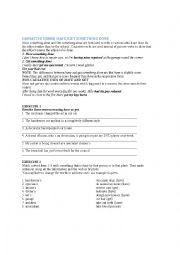 English Worksheet: Causative Verbs