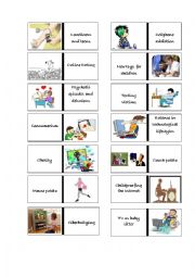 English Worksheet: DOMINO Technological Lifestyles