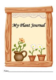 English Worksheet: Plant Journal