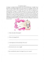 English Worksheet: La Cegua