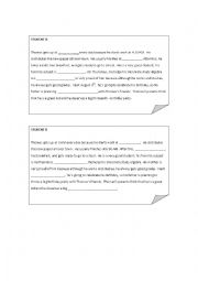 English Worksheet:  th  sounds