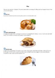 Main meal dishes in Britain 2: PIES