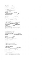 English Worksheet: Fame - Im Gonna Live Forever - Song