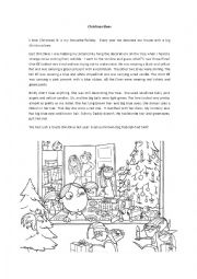 English Worksheet: Christmas Elves