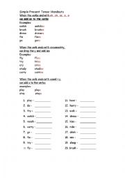 Present Simple Tense Worksheet 