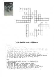 English Worksheet: The Canterville Ghost - criss cross