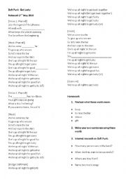 English Worksheet: Listening Daft Punk- Get Lucky