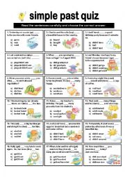 SIMPLE PAST QUIZ ALL FORMS