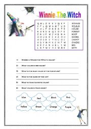 English Worksheet: Winnie the Witch