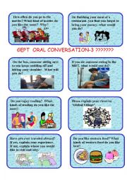 English Worksheet: GEPT ORAL CARDS-3