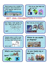 English Worksheet: GEPT ORAL CARDS-4