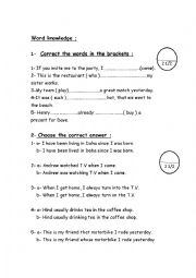 English exercises 