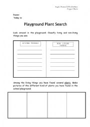 English Worksheet: plants