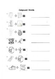 English Worksheet: Compound Words 2/2