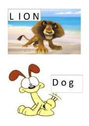 English Worksheet: animals 
