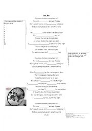 English Worksheet: Last Kiss