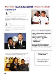 English Worksheet: Words cup in Brazil - Why Pele is? Parte 2