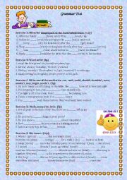 English Worksheet: Grammar