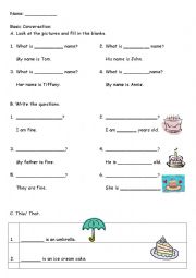 English Worksheet: Demonstratives--This/These/That/Those