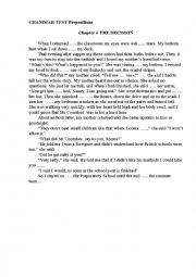 English Worksheet: GRAMMAR TEST (prepositions) + Key