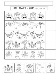 English Worksheet: Halloween for Pre-Primary