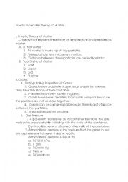 English Worksheet: kinetic