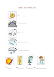 English Worksheet: Whats the weather like?