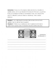 English Worksheet: Writing 