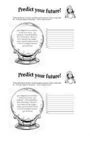 English Worksheet: Crystal Ball