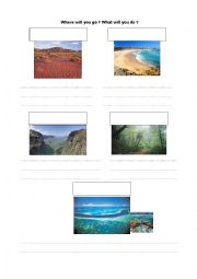 English Worksheet: Australian landscapes