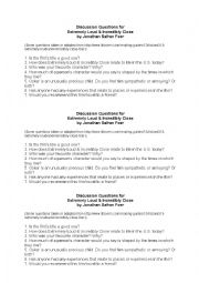 English Worksheet: Extremely Loud and Incredibly Close