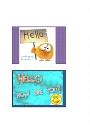 Greetings Flashcards