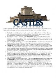 English Worksheet: Castle Worksheet