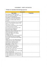 English Worksheet: helping a customer