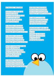 English Worksheet: SONG Nelly Furtado - Im like a bird WITH KEY