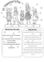 English Worksheet: St.Valentines Day quiz