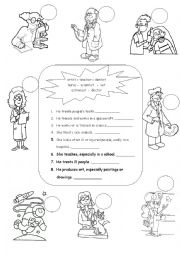 English Worksheet: Jobs