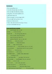 English Worksheet: pronouns