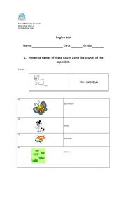English Worksheet: Spelling Bee