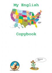 English Worksheet: Copybook cover school year 2014