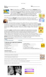 English Worksheet: New headway intermediate 4th edition unit 9 Exam