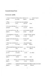 English Worksheet: grammar test