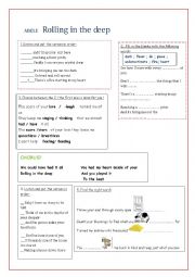 English Worksheet: Adele  -  Rolling in the Deep