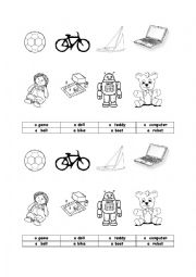 English Worksheet: Toys