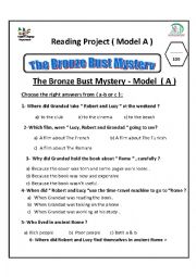 The Bronze Bust Mystery story - Model A 