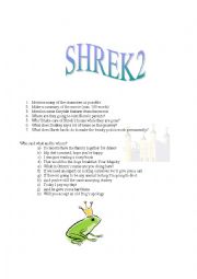 Questions for Shrek2