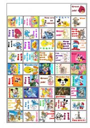 English Worksheet: Rewards Stickers kids LOVE- #2