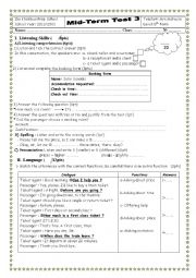 MID TERM TEST 3 8TH FORM