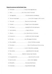 English Worksheet: Past Simple