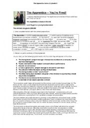 The Apprentice Series 9 Episode 8 Worksheet